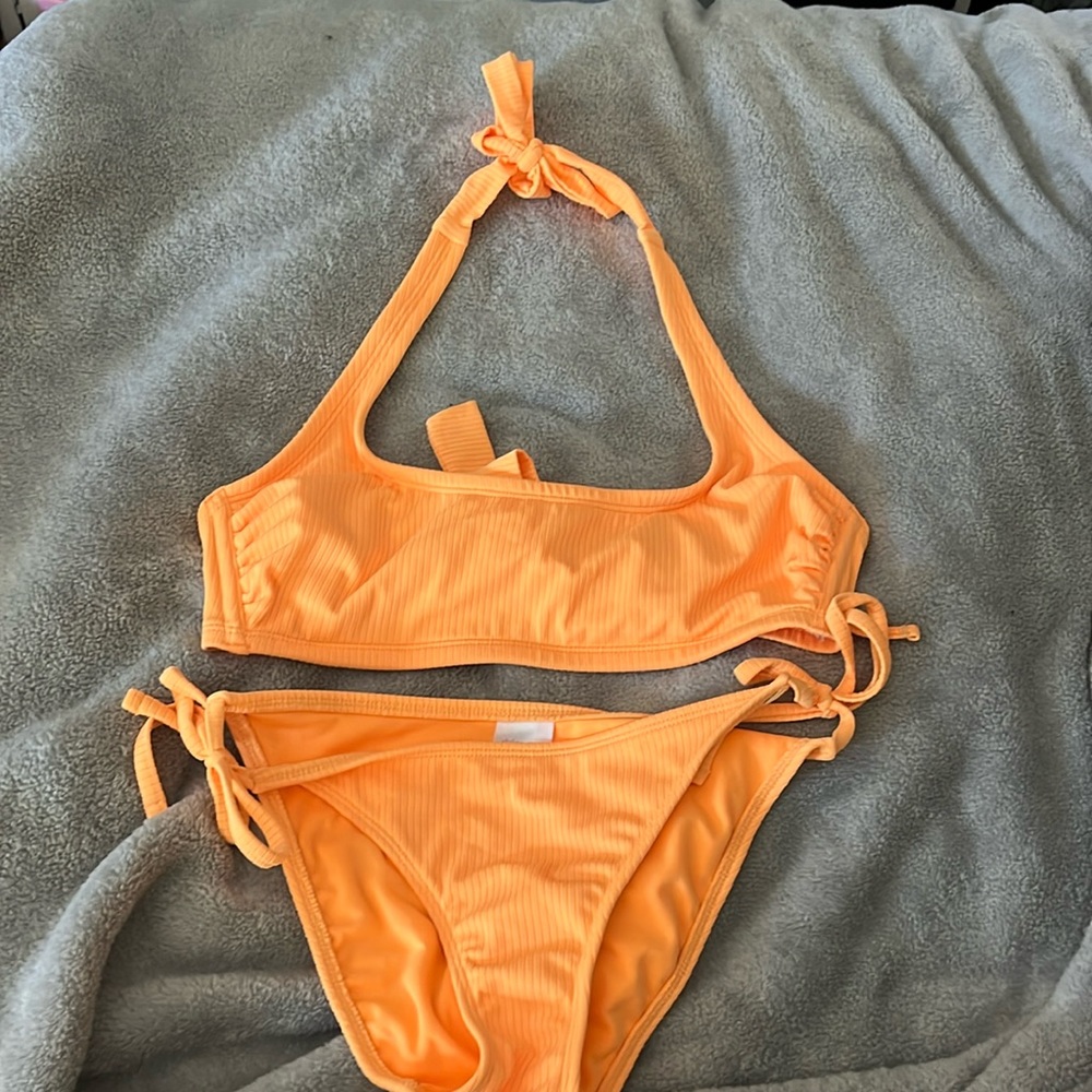 orange bikini